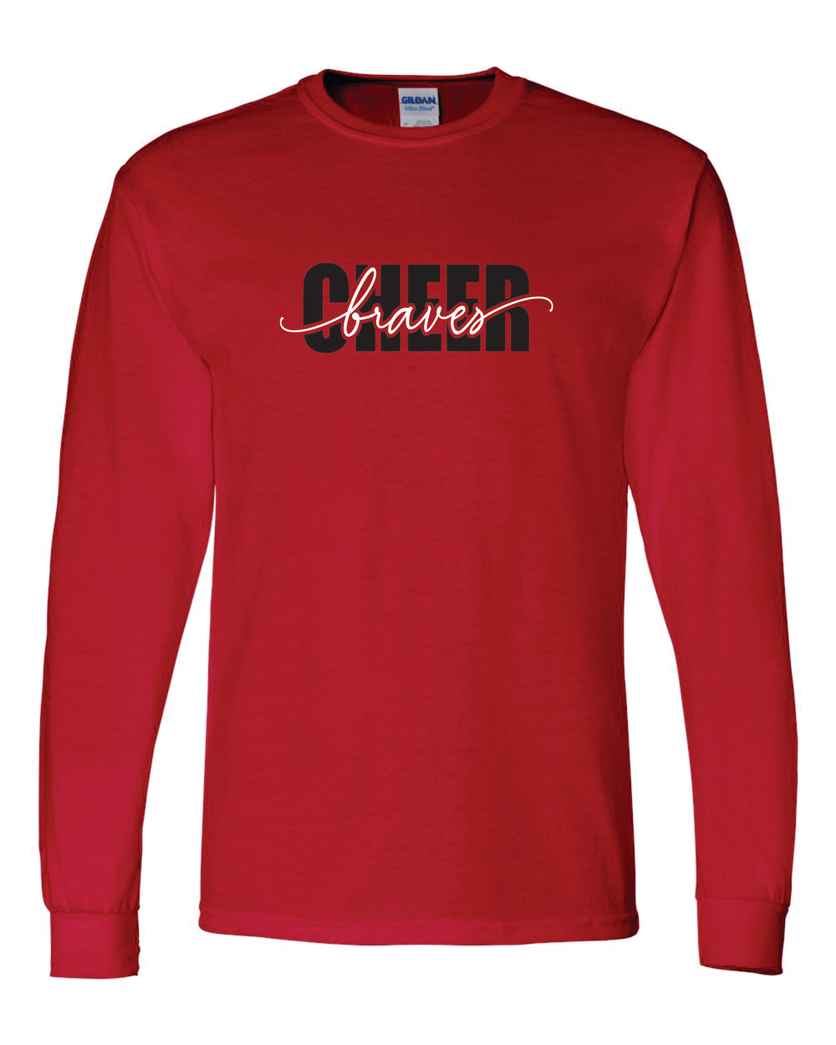 Chopticon Braves Cheer 50/50 Long Sleeve T-Shirts Braves Cheer