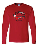 Chopticon Braves Cheer 50/50 Long Sleeve T-Shirts MD Flag C