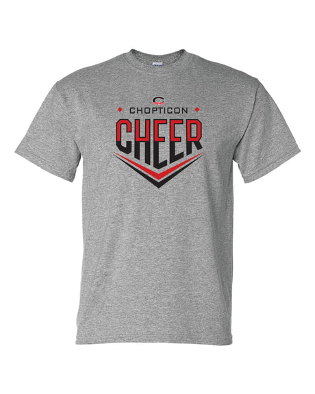 Chopticon Braves Cheer Short Sleeve T-Shirt 50/50 Blend Chopticon Cheer