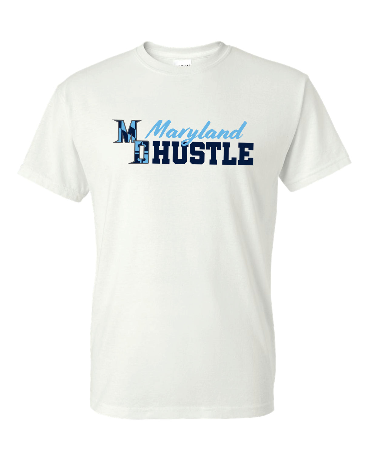 MD HUSTLE Short Sleeve T-Shirt 50/50 Blend YOUTH