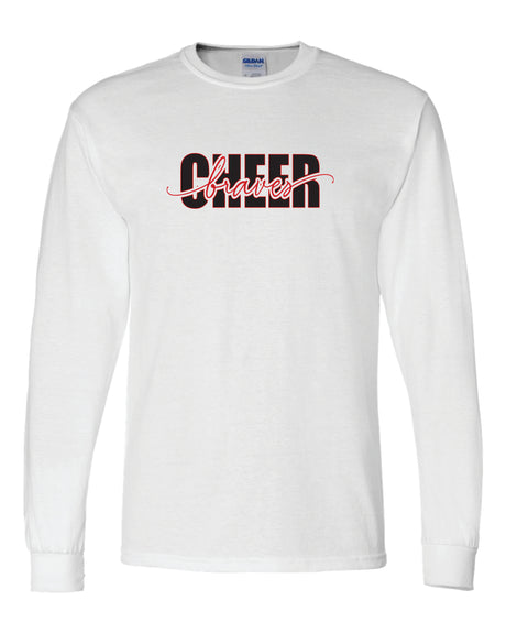 Chopticon Braves Cheer 50/50 Long Sleeve T-Shirts Braves Cheer