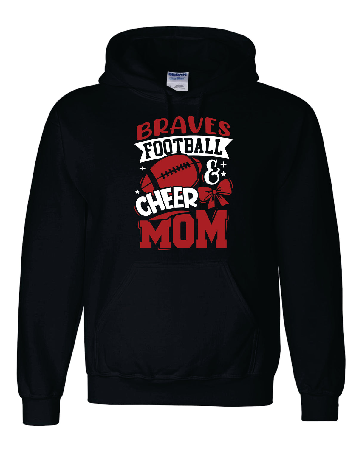 Mechanicsville Braves Gildan/Jerzee 50/50 Hoodie Football and Cheer Mom