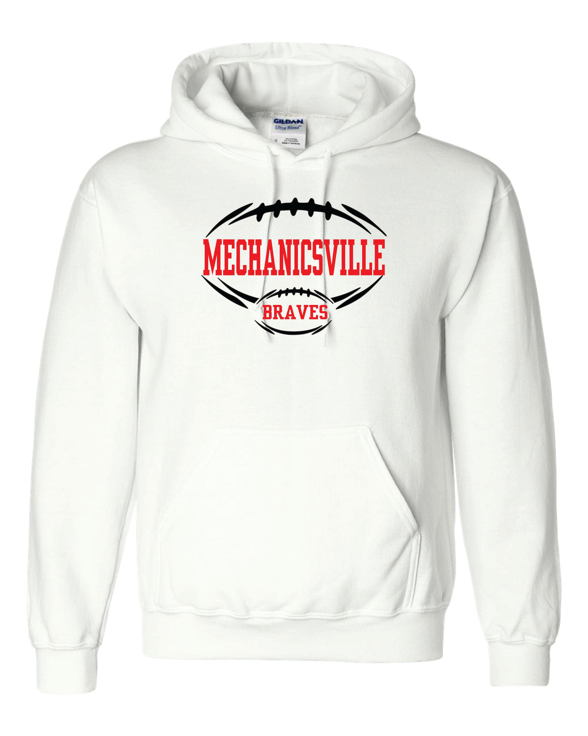 Mechanicsville Braves Gildan/Jerzee 50/50 Hoodie-YOUTH