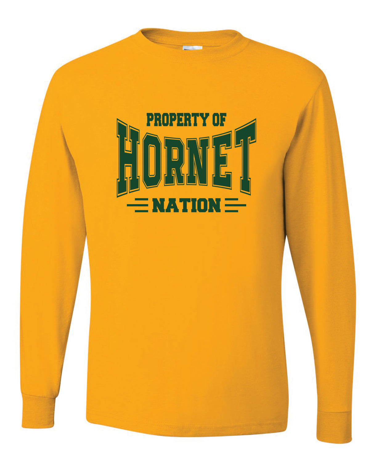 Great Mills 50/50 Long Sleeve T-Shirts Hornet Nation