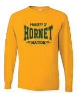 Great Mills 50/50 Long Sleeve T-Shirts Hornet Nation