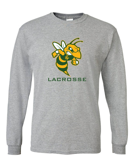 Great Mills Lacrosse Long Sleeve T-Shirt Cotton Blend