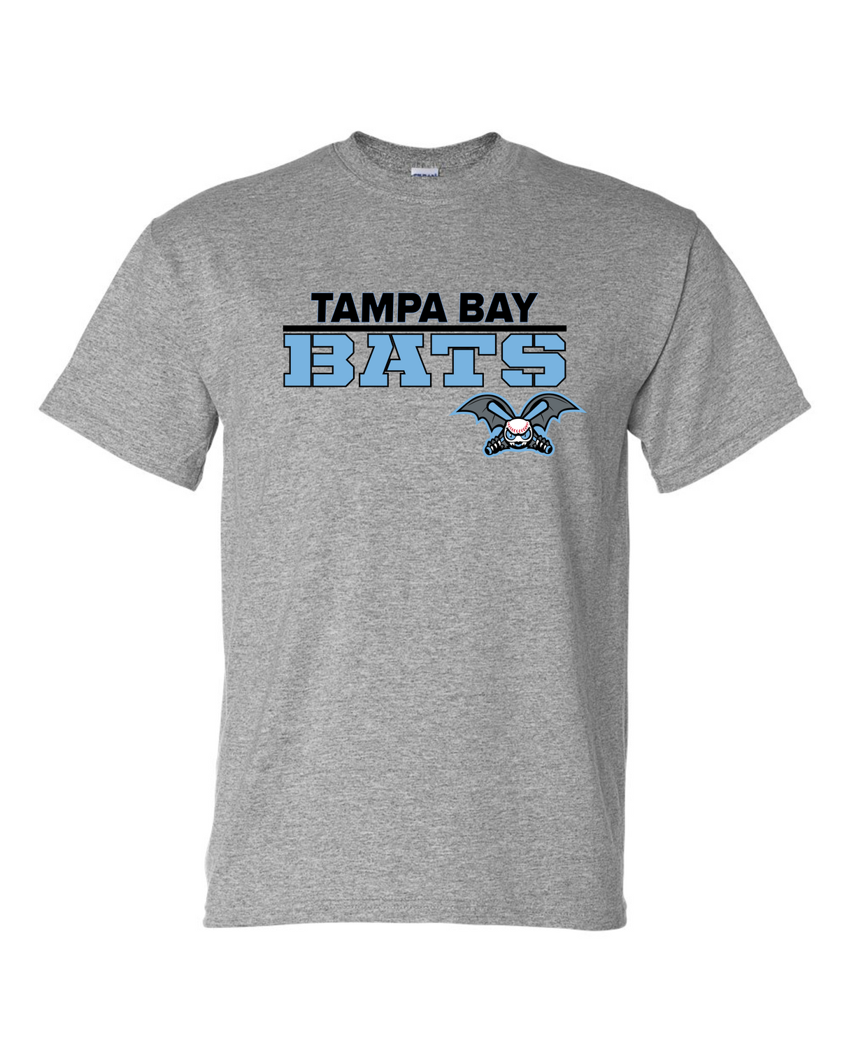 Tampa Bay Bats Short Sleeve T-Shirt 50/50 Blend ADULT