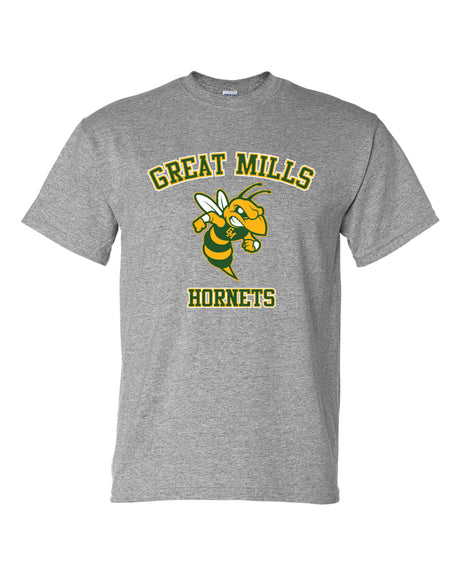 Great Mills Short Sleeve T-Shirt 50/50 Blend Hornets