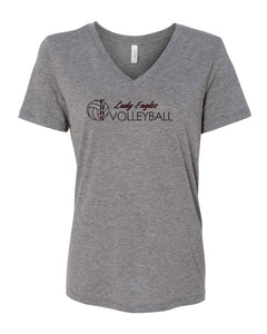 DOUGLASS VOLLEYBALL Women's Bella and Canvas Short Sleeve Relaxed Fit V Neck