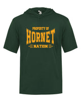 Great Mills Badger SS Hooded Shirt Hornet Nation