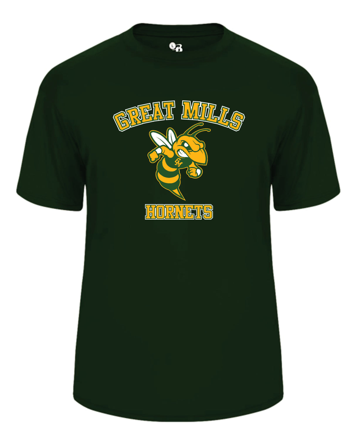 Great MIlls Short Sleeve Badger Dri Fit T shirt Hornets