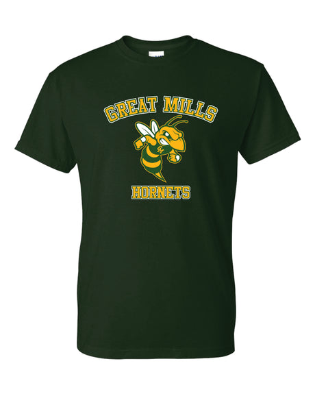 Great Mills Short Sleeve T-Shirt 50/50 Blend Hornets