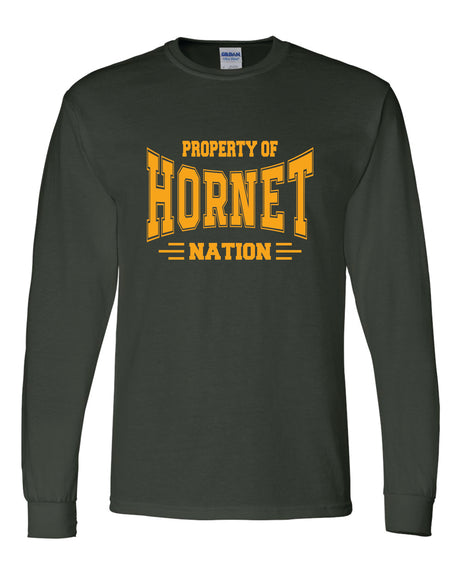 Great Mills 50/50 Long Sleeve T-Shirts Hornet Nation