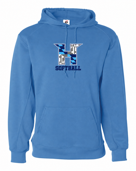 MD HUSTLE  Badger Dri-fit Hoodie - ADULT - H Softball