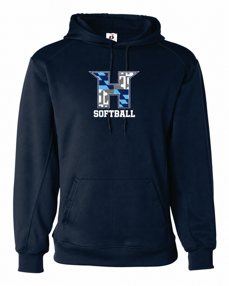 MD HUSTLE  Badger Dri-fit Hoodie - ADULT - H Softball