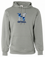 MD HUSTLE  Badger Dri-fit Hoodie - ADULT - H Softball