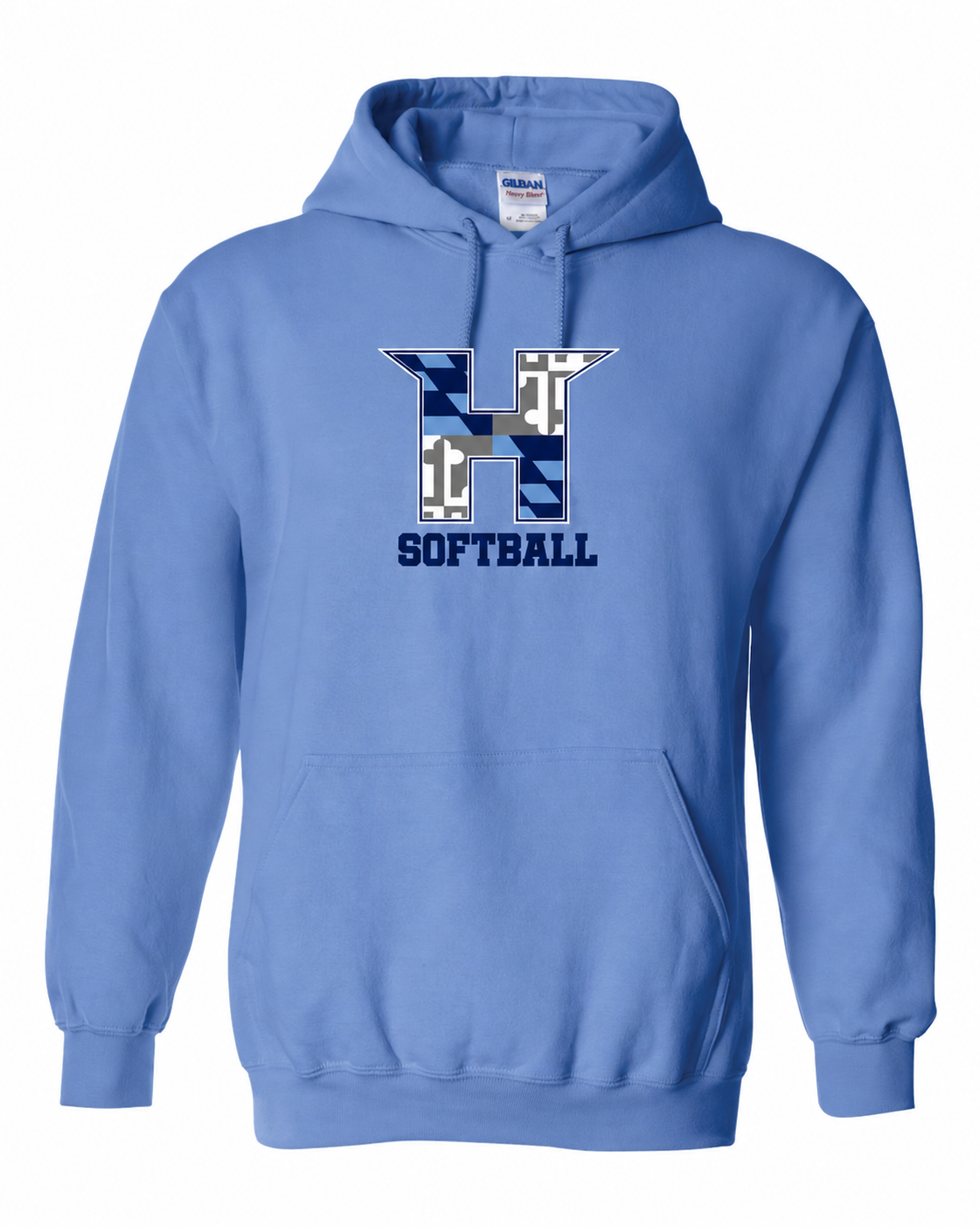 MD HUSTLE Gildan/Jerzee 50/50 Hoodie - H Softball