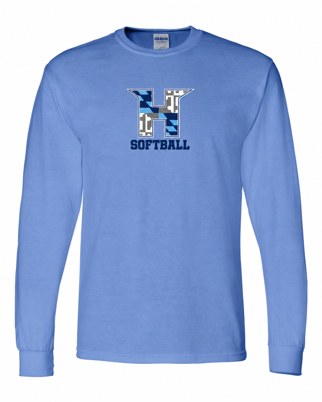 MD HUSTLE 50/50 Long Sleeve T-Shirts - H Softball