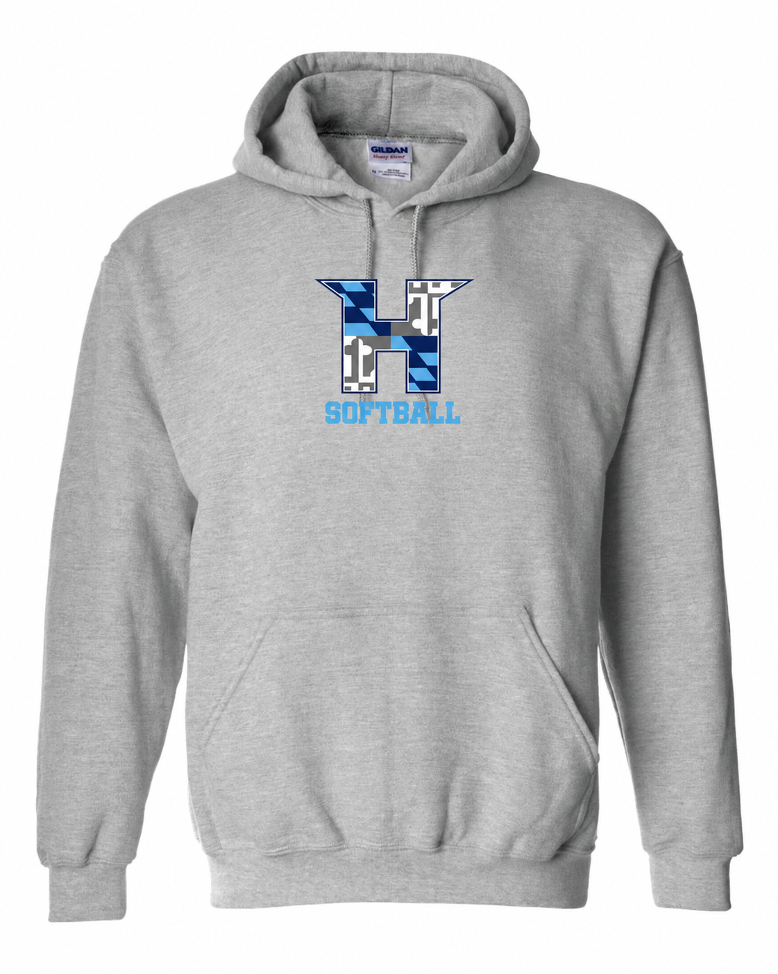 MD HUSTLE Gildan/Jerzee 50/50 Hoodie - H Softball