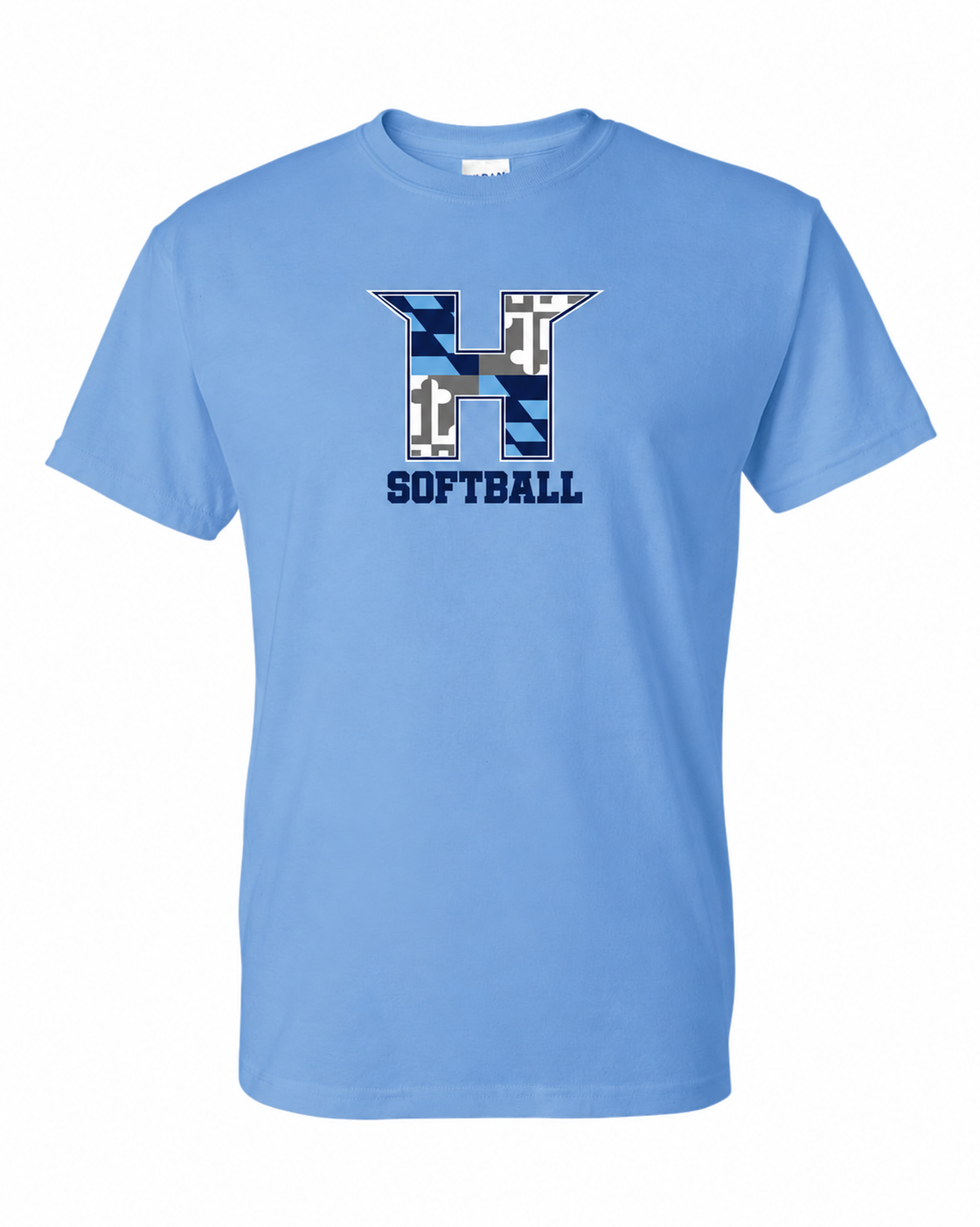 MD HUSTLE Short Sleeve T-Shirt 50/50 Blend - H Softball