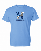 MD HUSTLE Short Sleeve T-Shirt 50/50 Blend - H Softball