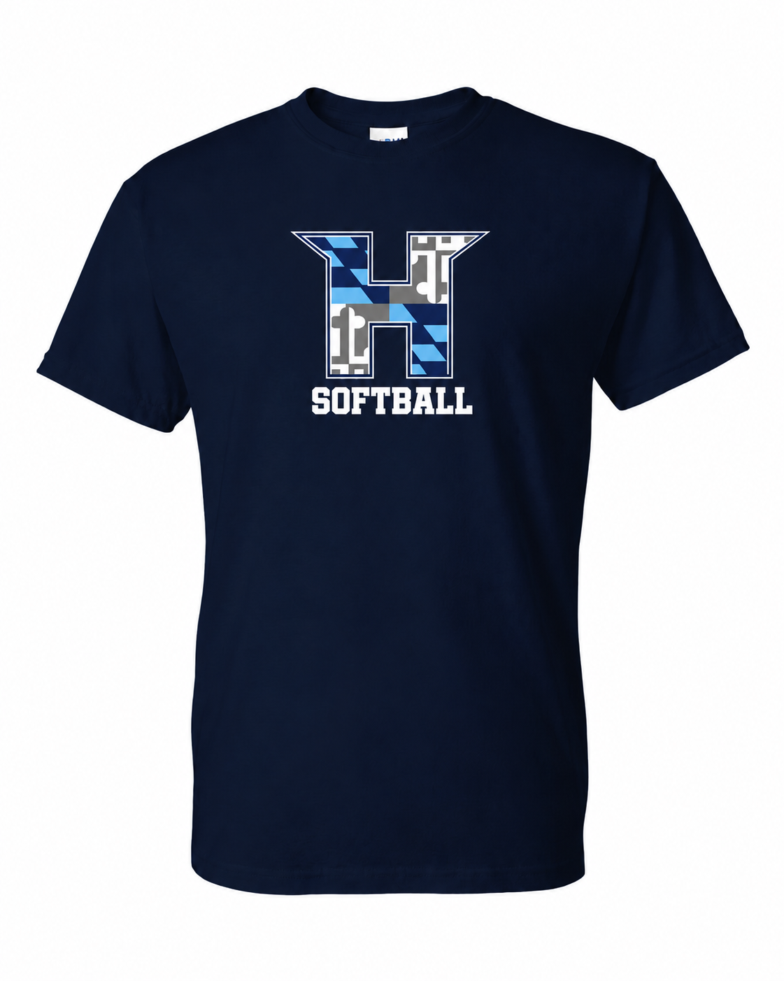 MD HUSTLE Short Sleeve T-Shirt 50/50 Blend - H Softball
