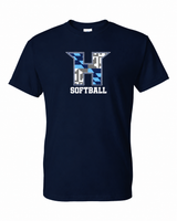 MD HUSTLE Short Sleeve T-Shirt 50/50 Blend - H Softball