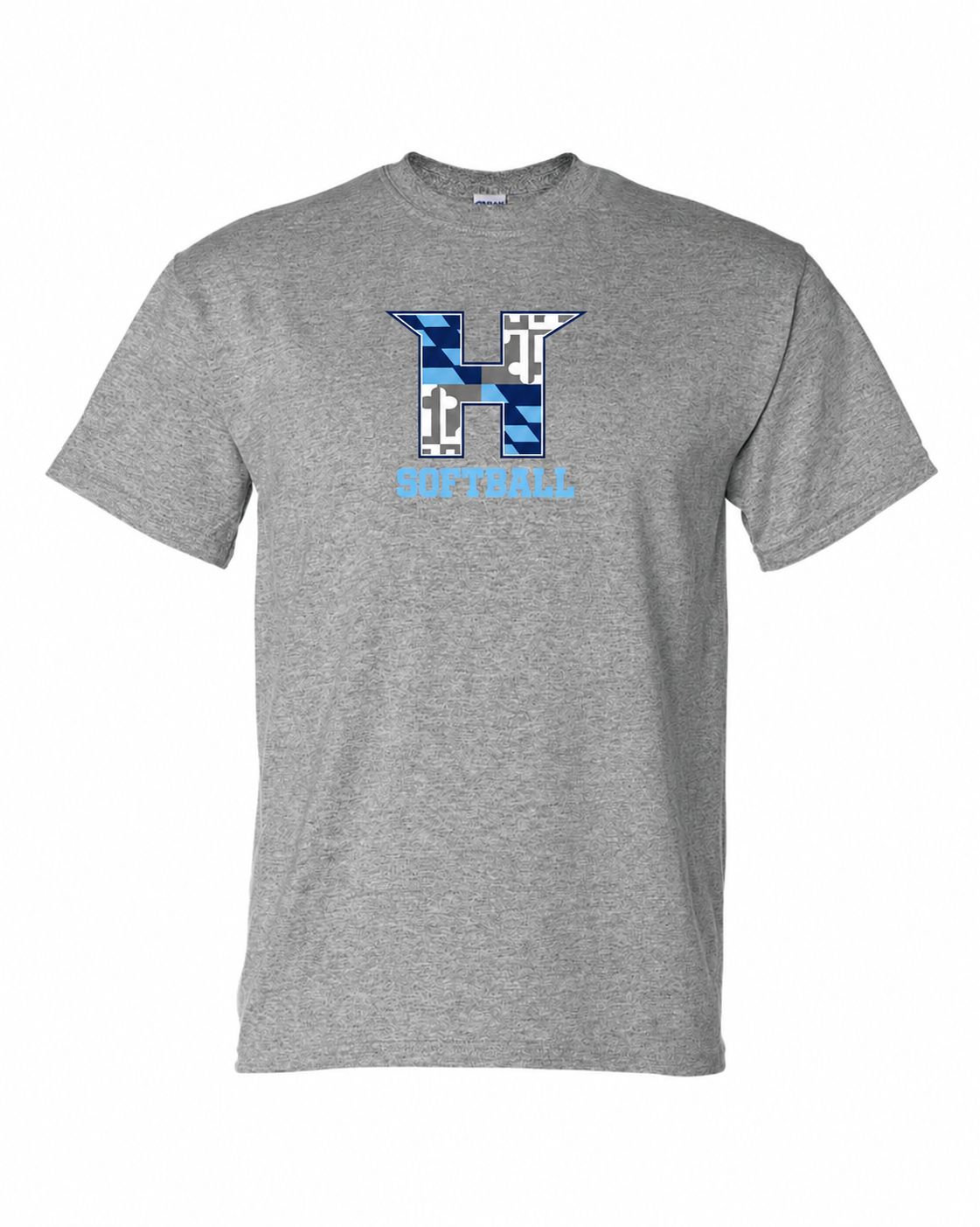 MD HUSTLE Short Sleeve T-Shirt 50/50 Blend - H Softball