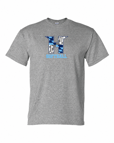 MD HUSTLE Short Sleeve T-Shirt 50/50 Blend - H Softball