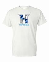 MD HUSTLE Short Sleeve T-Shirt 50/50 Blend - H Softball
