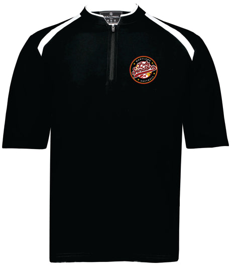 Lady Senators Short sleeve 1/4 Zip Lightweight Batting jacket