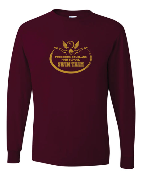 Douglass Swimming 50/50 Long Sleeve T-Shirts