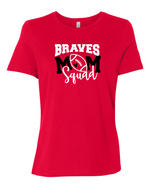 Load image into Gallery viewer, Mechanicsville Braves Women&#39;s Bella and Canvas Short Sleeve Relaxed Fit Round Neck-FOOTBALL MOM SQUAD
