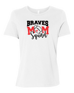 Load image into Gallery viewer, Mechanicsville Braves Women&#39;s Bella and Canvas Short Sleeve Relaxed Fit Round Neck-FOOTBALL MOM SQUAD
