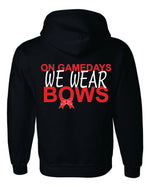 Load image into Gallery viewer, On Game Day We Wear Bows -Mechanicsville Braves Gildan/Jerzee 50/50 Hoodie CHEER-YOUTH
