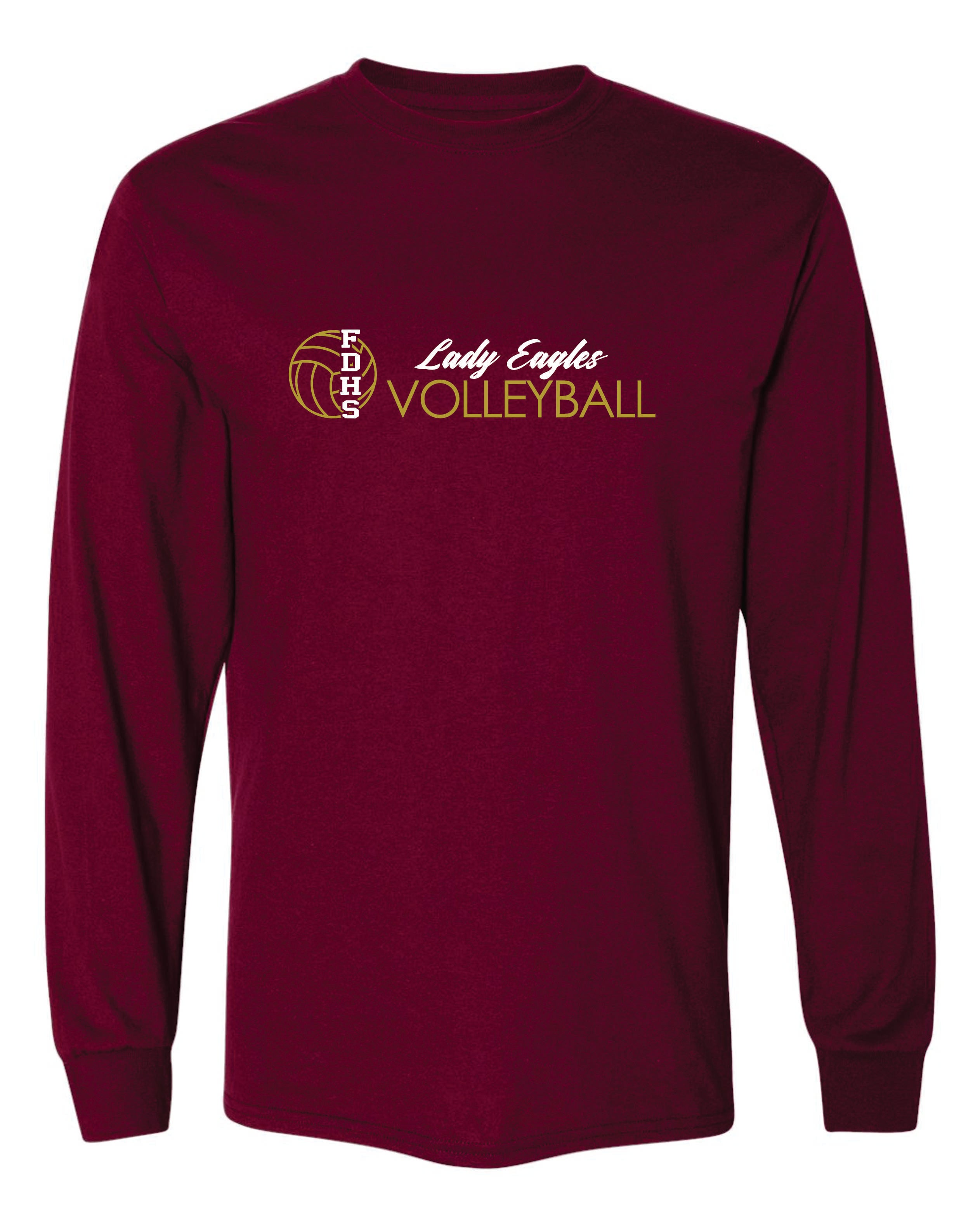 Douglass Volleyball 50/50 Long Sleeve T-Shirts