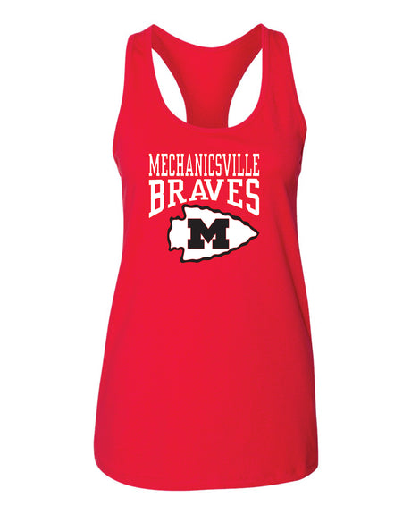 Mechanicsville Braves Cotton Racer Back Tank WOMEN