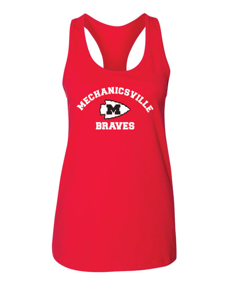 Mechanicsville Braves Cotton Racer Back Tank WOMEN