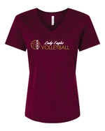 Load image into Gallery viewer, DOUGLASS VOLLEYBALL Women&#39;s Bella and Canvas Short Sleeve Relaxed Fit V Neck

