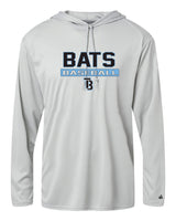 Tampa Bay Bats Long Sleeve Badger  Hooded Dri Fit Shirt