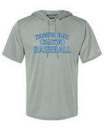 Load image into Gallery viewer, Tampa Bay Bats Braves Badger SS hooded shirt YOUTH
