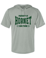 Great Mills Badger SS Hooded Shirt Hornet Nation