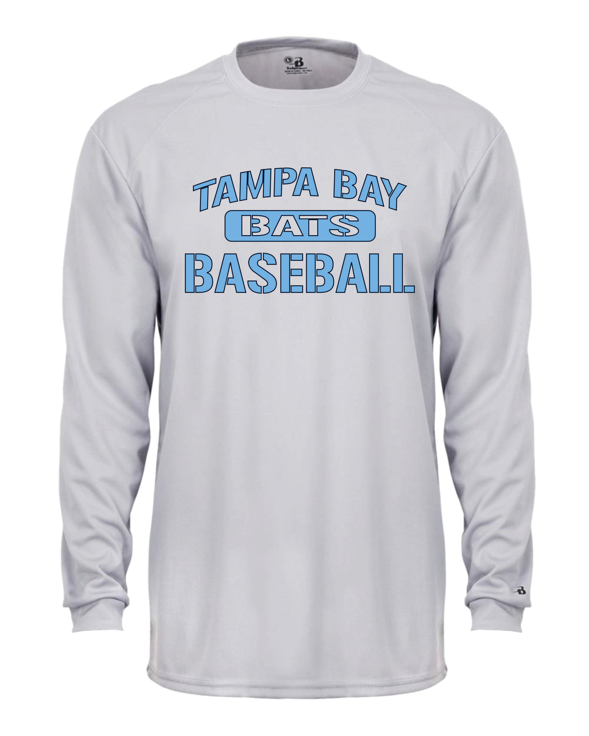 Tampa Bay Bats Long Sleeve Badger Dri Fit Shirt