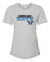 Tampa Bay Bats Women's Bella and Canvas Short Sleeve Relaxed Fit Crew Neck