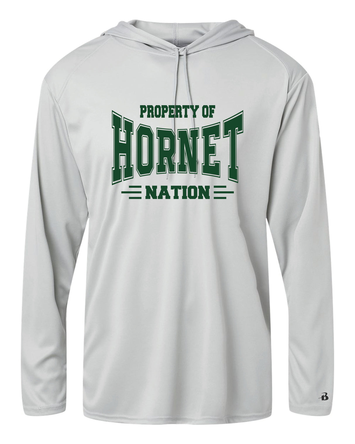 Great Mills Long Sleeve Badger Hooded Dri-Fit Shirt Hornet Nation - WOMEN