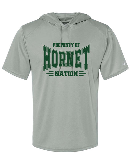 Great Mills Badger SS Hooded Shirt Hornet Nation - WOMEN