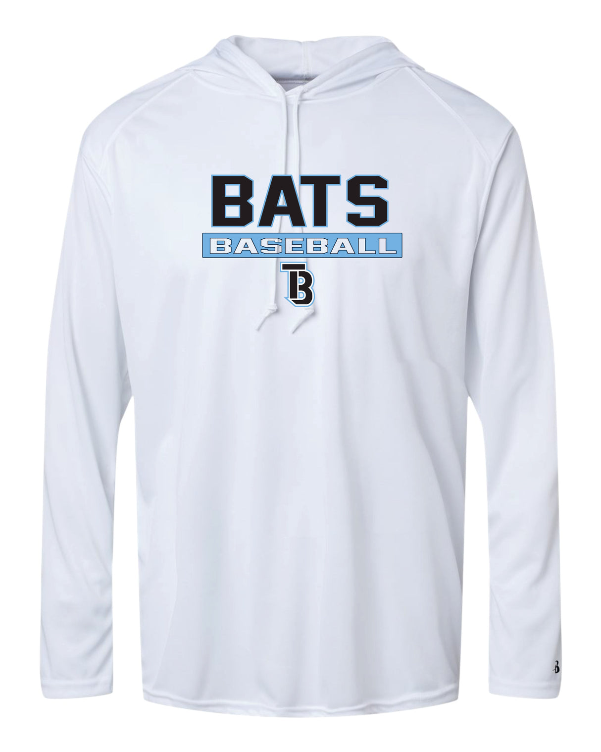 Tampa Bay Bats Long Sleeve Badger  Hooded Dri Fit Shirt