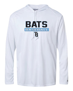 Tampa Bay Bats Long Sleeve Badger  Hooded Dri Fit Shirt-YOUTH