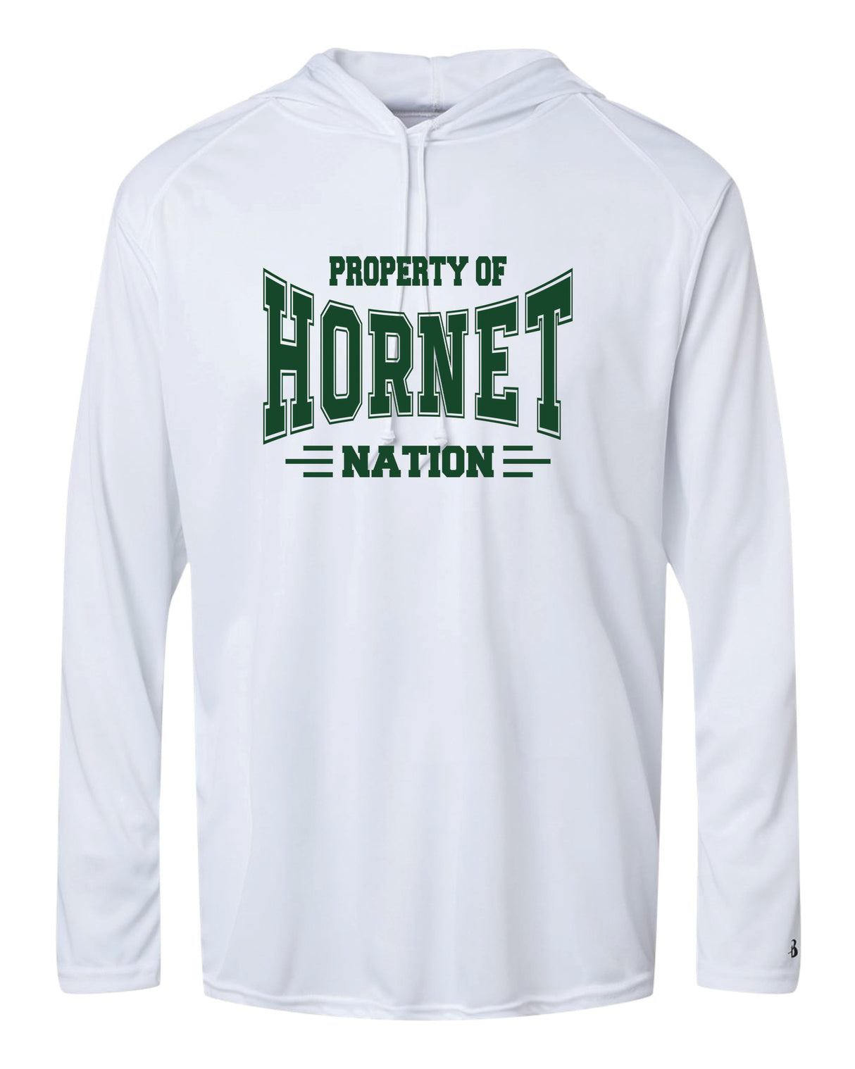 Great Mills Long Sleeve Badger Hooded Dri-Fit Shirt Hornet Nation