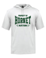 Great Mills Badger SS Hooded Shirt Hornet Nation